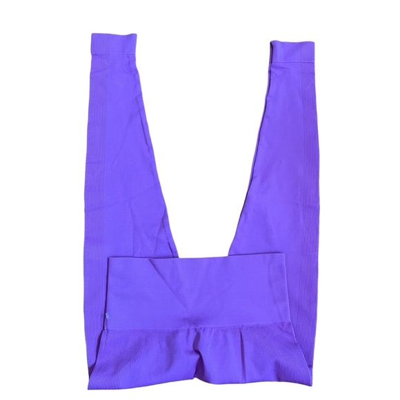 Setactive Pink Ribbed Athletic Nylon Leggings - Picture 2 of 4